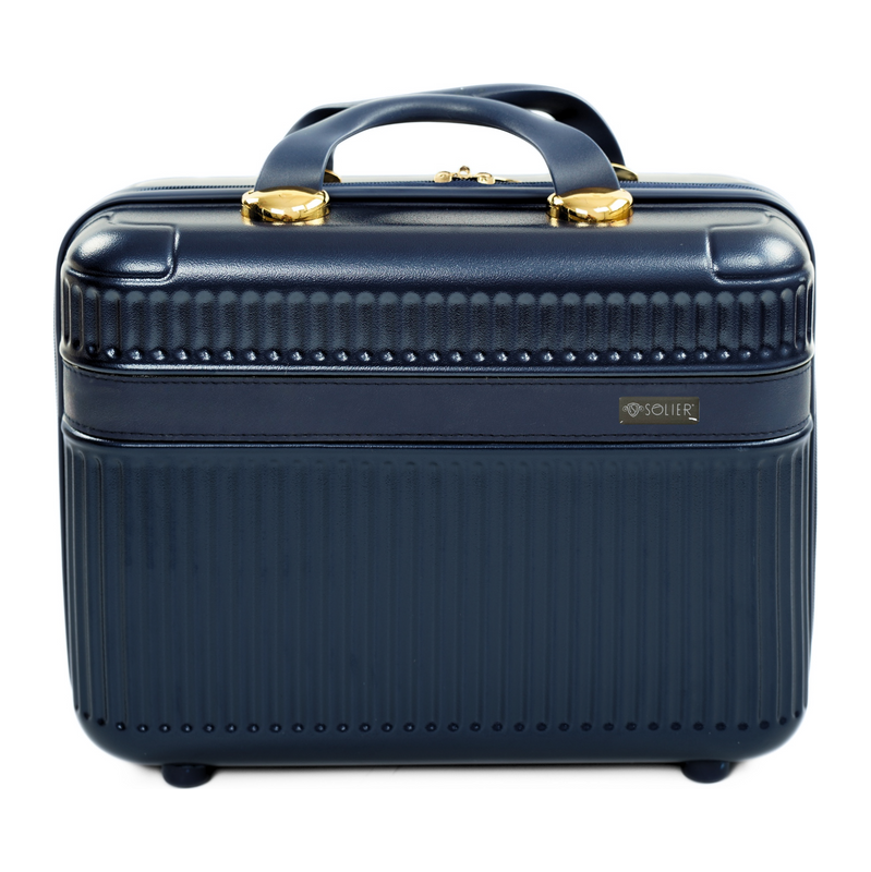 BASIC Tmavomodrý malý cestovný kufrík Solier Nokiro NOKIRO STL976 D 64150032