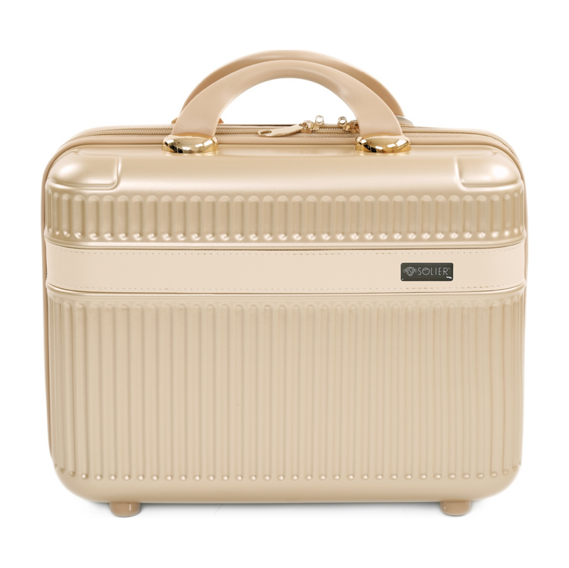BASIC Zlatý malý cestovný kufrík Solier Nokiro NOKIRO STL976 GOLD 14 64150034