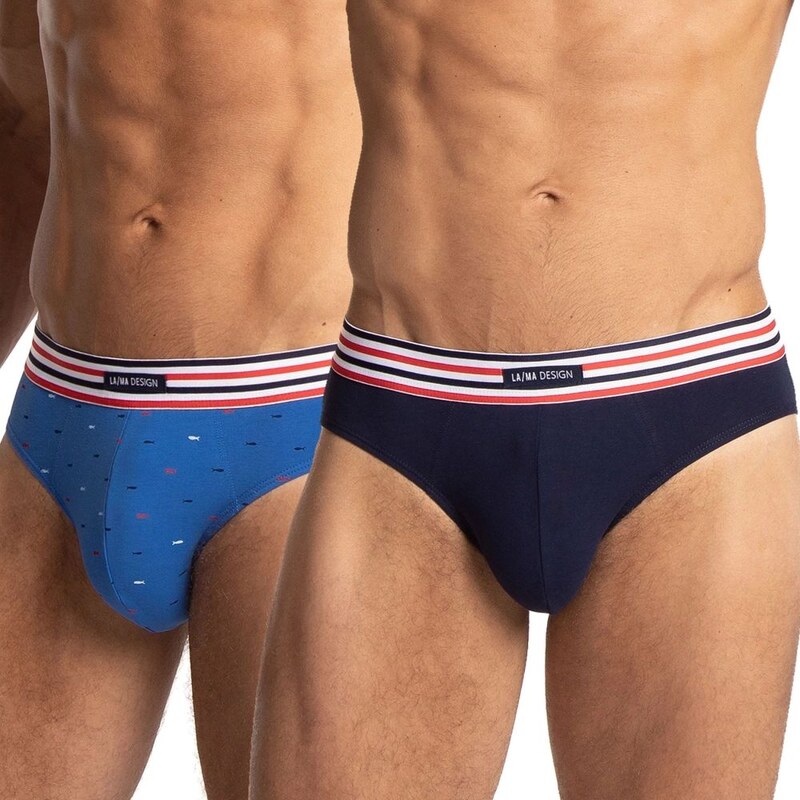 LAMA Pánske slipy 2 pack 1065SD 64150453