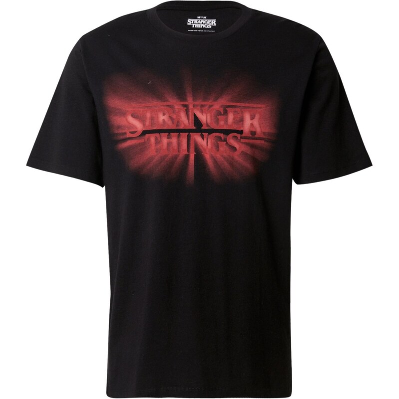 JACK & JONES Tričko JORStranger jasne červená / čierna 64153083