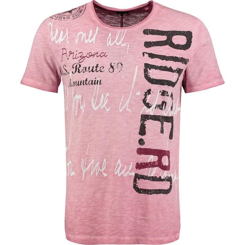 Key Largo Tričko Ridge staroružová / vínovo červená / čierna / biela 64153158