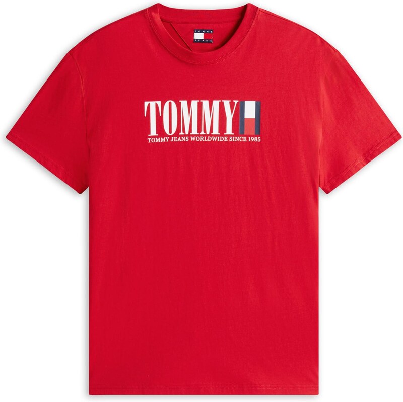 Tommy Jeans Tričko tmavomodrá / červená / biela 64153184