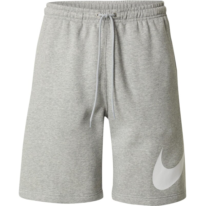 Nike Sportswear Nohavice CLUB sivá melírovaná / biela 64153375