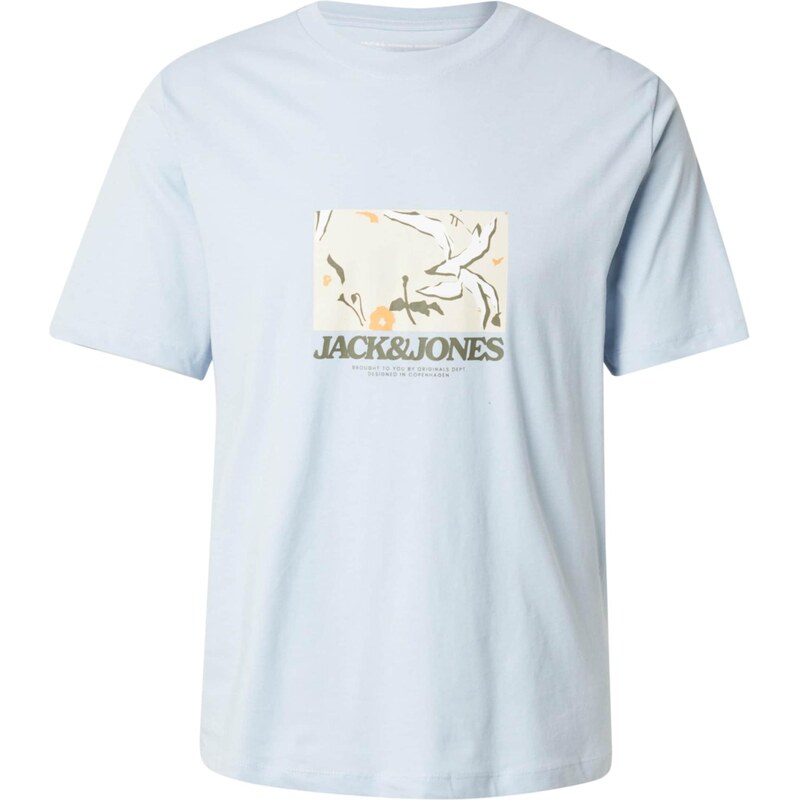 JACK & JONES Tričko béžová / svetlomodrá / zelená / biela 64153397