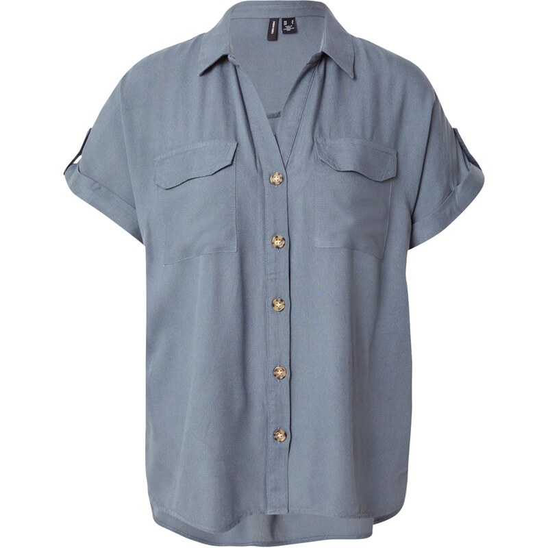 VERO MODA Blúzka VMBUMPY dymovo modrá 64153396