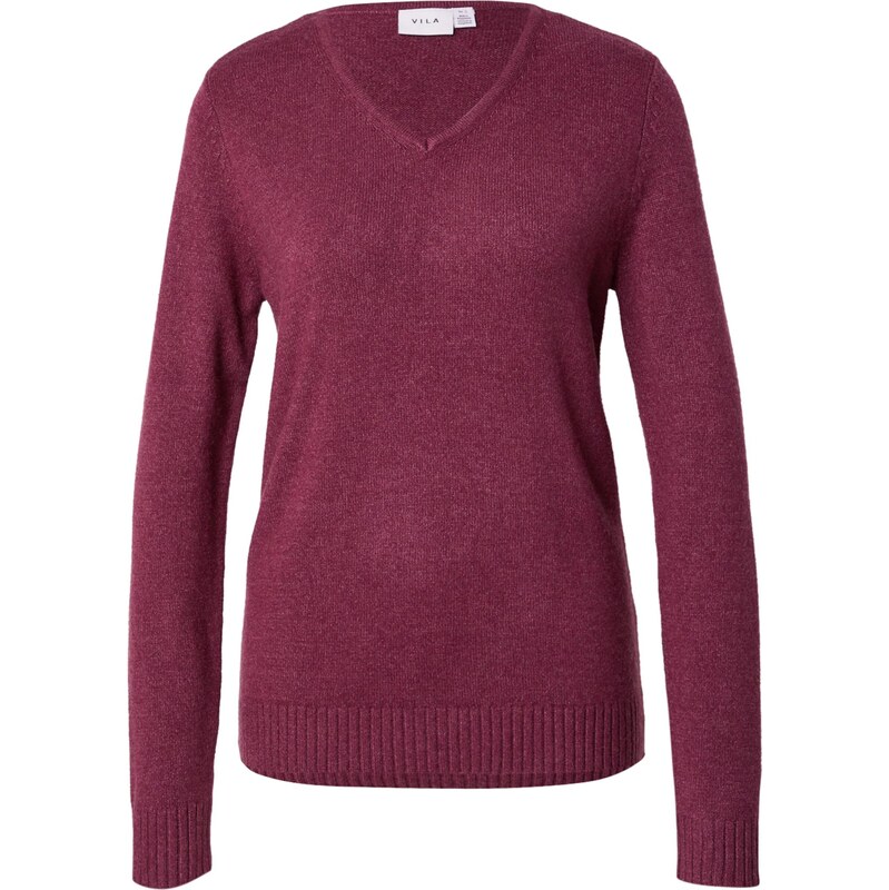 VILA Sveter VIRil farba lesného ovocia 64153405