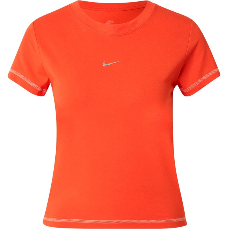 Nike Sportswear Tričko oranžovo červená / strieborná 64153277