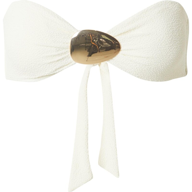 Hunkemöller Bikinový top Cabo zlatá / biela 65881794