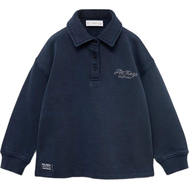 MANGO KIDS Mikina THINGS námornícka modrá / sivá 64152011