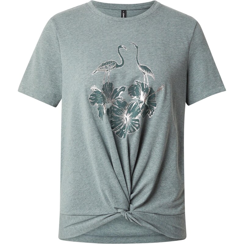 ONLY Tričko ONLCARRIE jedľová / tmavozelená / biela 64201913