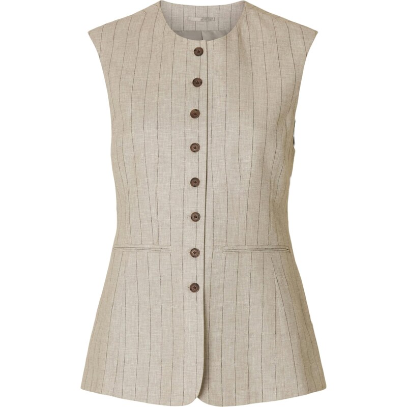 SELECTED Vesta k obleku béžová melírovaná 65861492