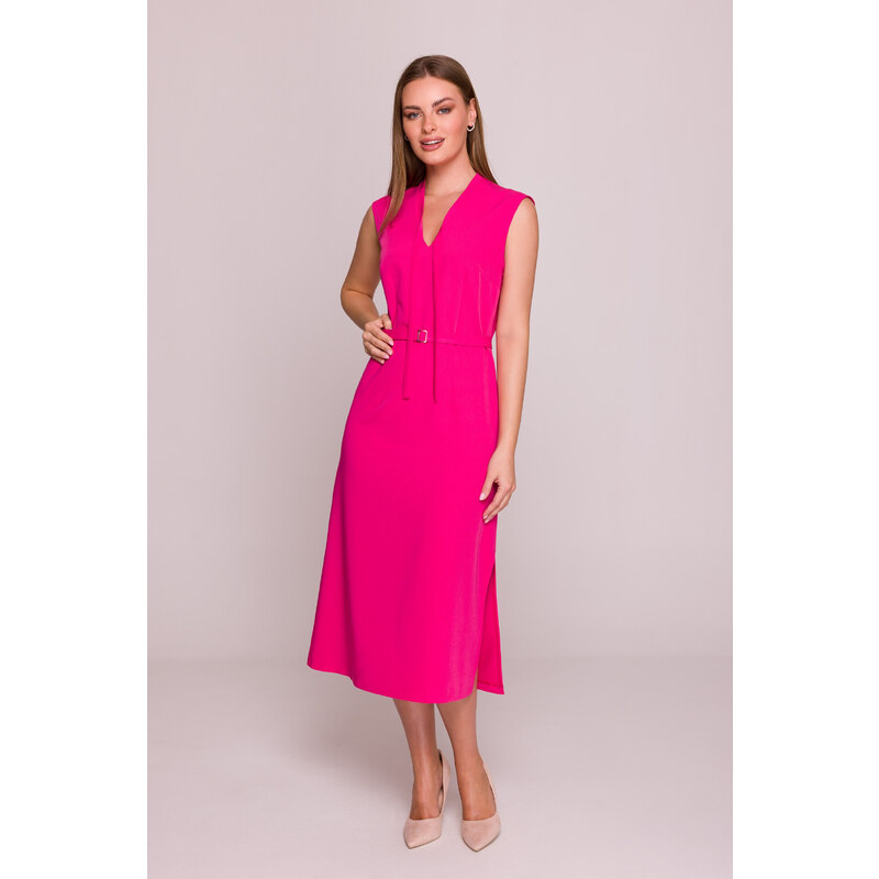 Stylove Midi šaty so zaväzovaním | pink S410 64154949