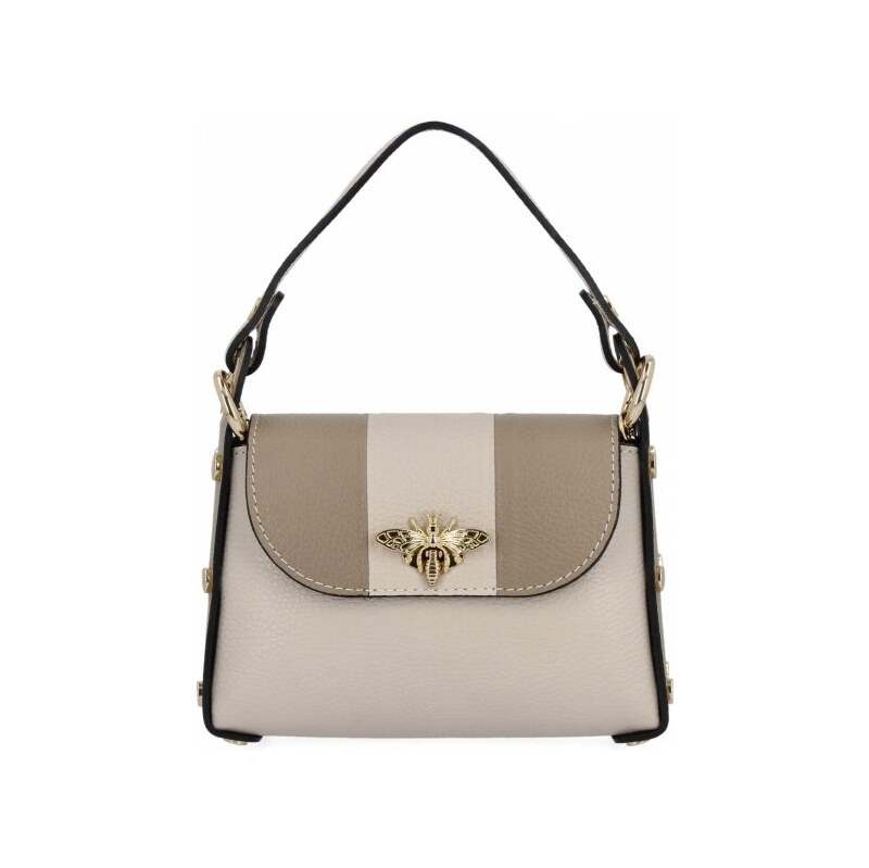 Kožené kabelka listonoška Vittoria Gotti béžová 845-Bbcbe 64155740