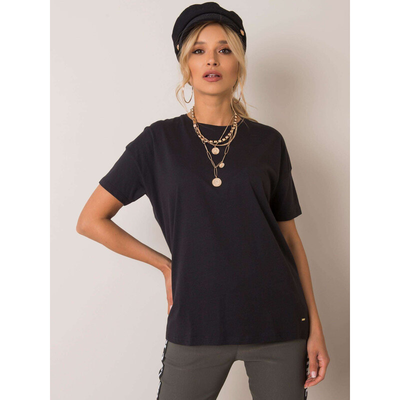 BASIC Čierne dámske tričko TW-TS-G-004.08-black 19116673