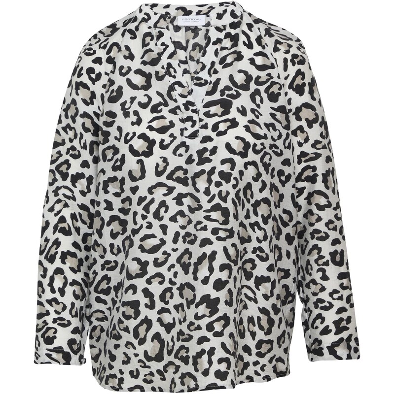 COMMA Blúzka sivá / čierna 64173999