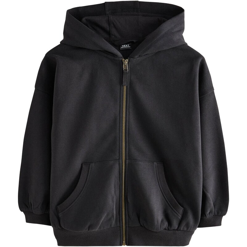 Next Tepláková bunda čierna 65878385