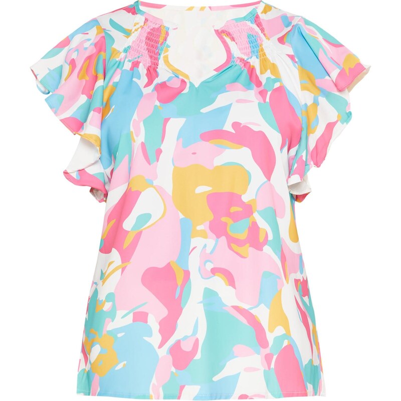 FELIPA Blúzka Fashion Look svetlomodrá / zlatá žltá / mätová / ružová 64575685