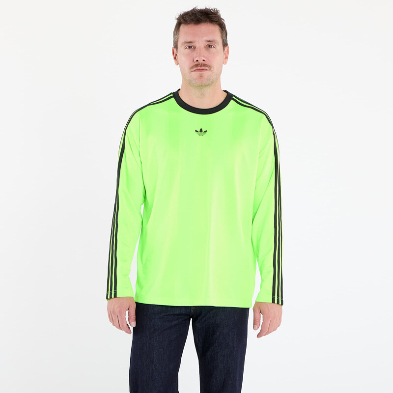 adidas Originals Dres adidas Jacquard Jersey Long Sleeve Tee Neon 63974262