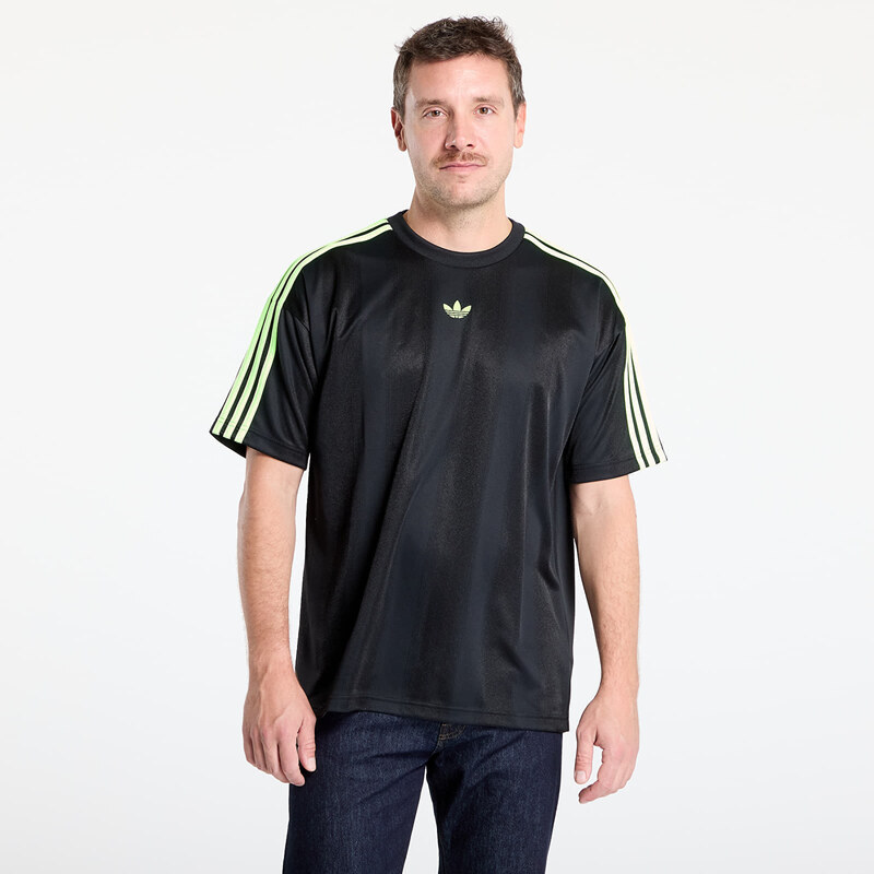 adidas Originals Tričko adidas Adicolor Jacquard Jersey Black / Signal 64167373