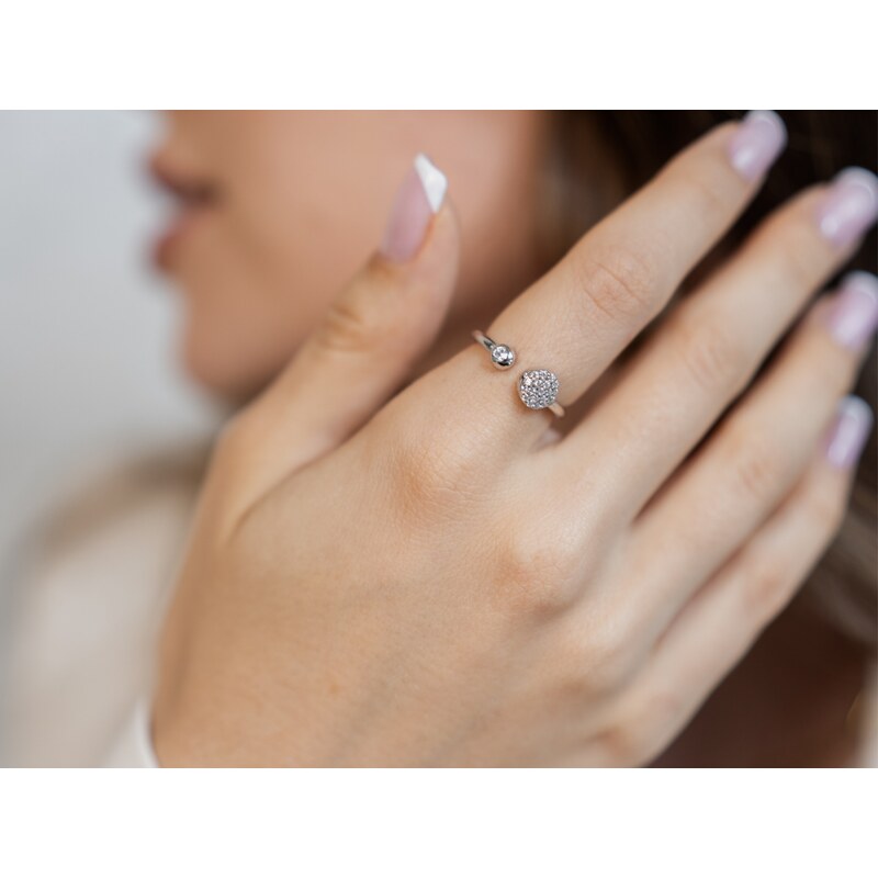 Olivie Strieborný prsteň - nastaviteľná veľkosť 2302 16604990