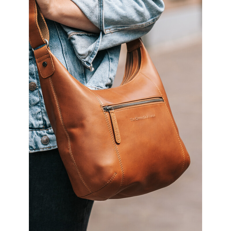 Dámska kožená kabelka The Chesterfield Brand Milagros - koňak 64167684
