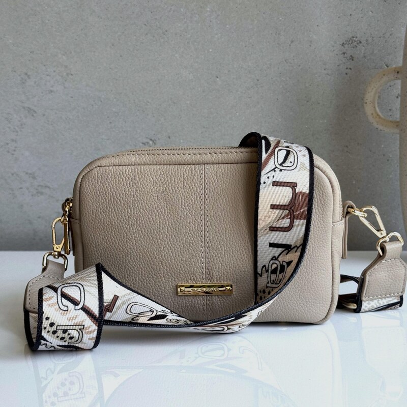 Kožená kabelka CROMIA Aruba toupe 64169717