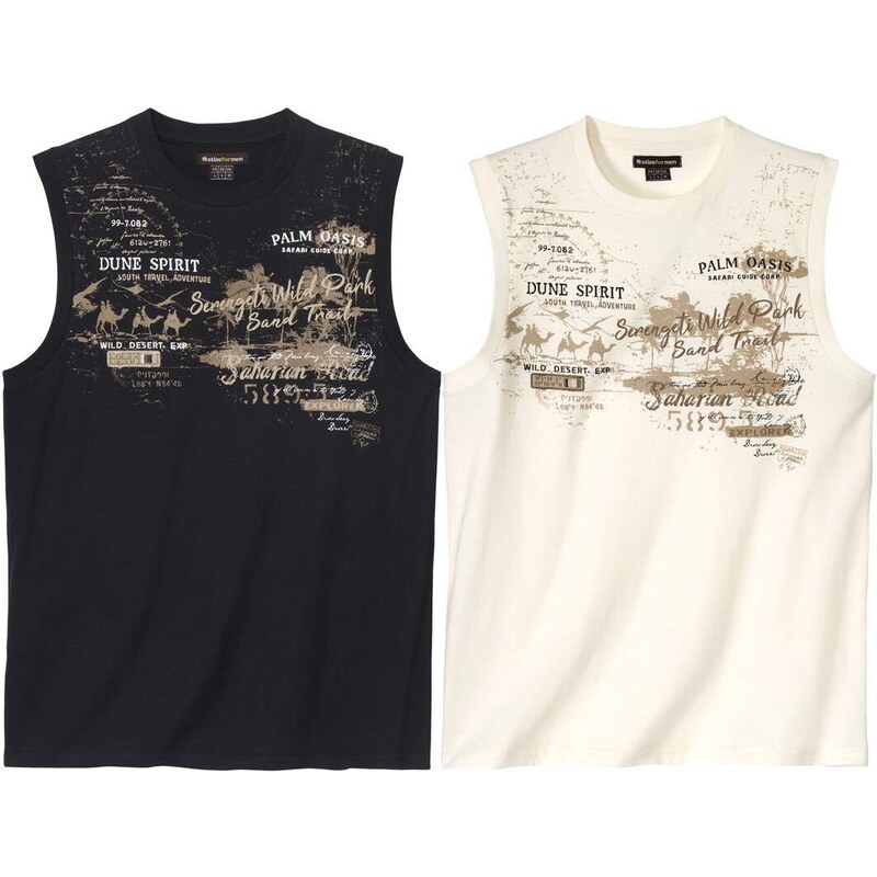 Sada 2 tielok Saharian Road Atlas For Men Biela 64174280