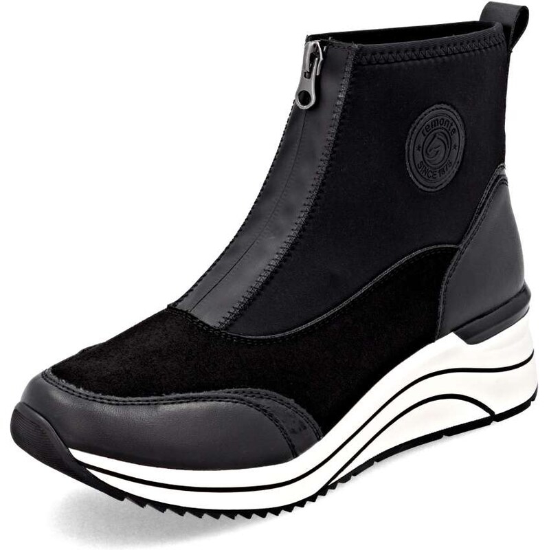 RIEKER Dámska členková obuv REMONTE D0T78-02 čierna W5 64174955