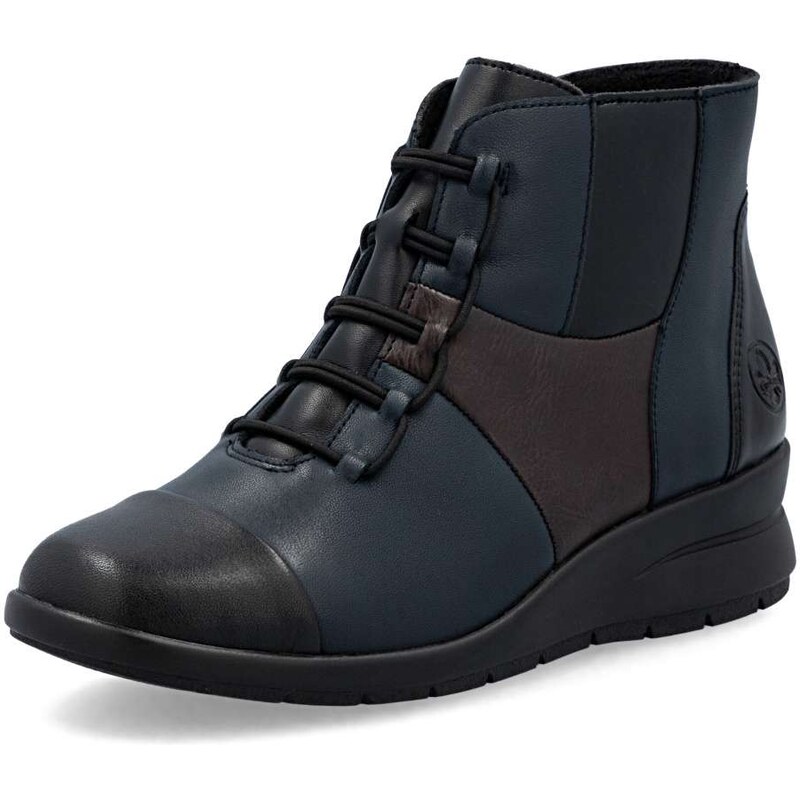 Dámska členková obuv RIEKER L4858-14 modrá W5 64174961