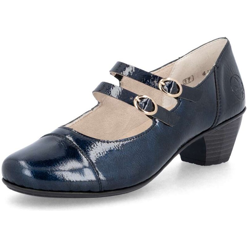 Dámske lodičky RIEKER 41758-14 modrá W5 64187221