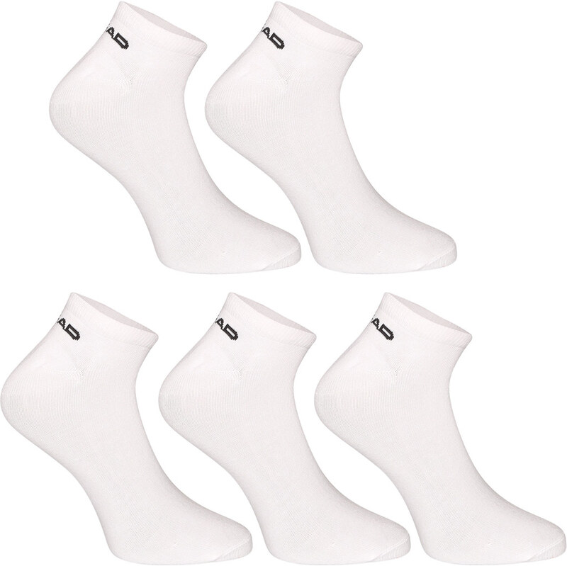5PACK ponožky HEAD nízke biele (701232902 012) 64135654