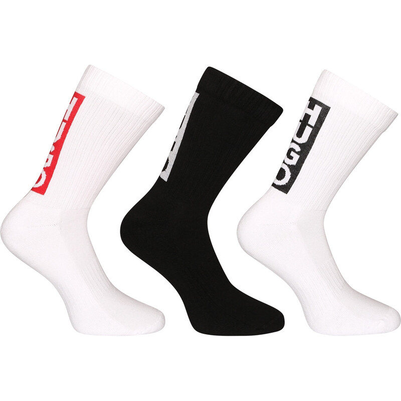 3PACK ponožky HUGO vysoké viacfarebné (50521068 960) 64135648