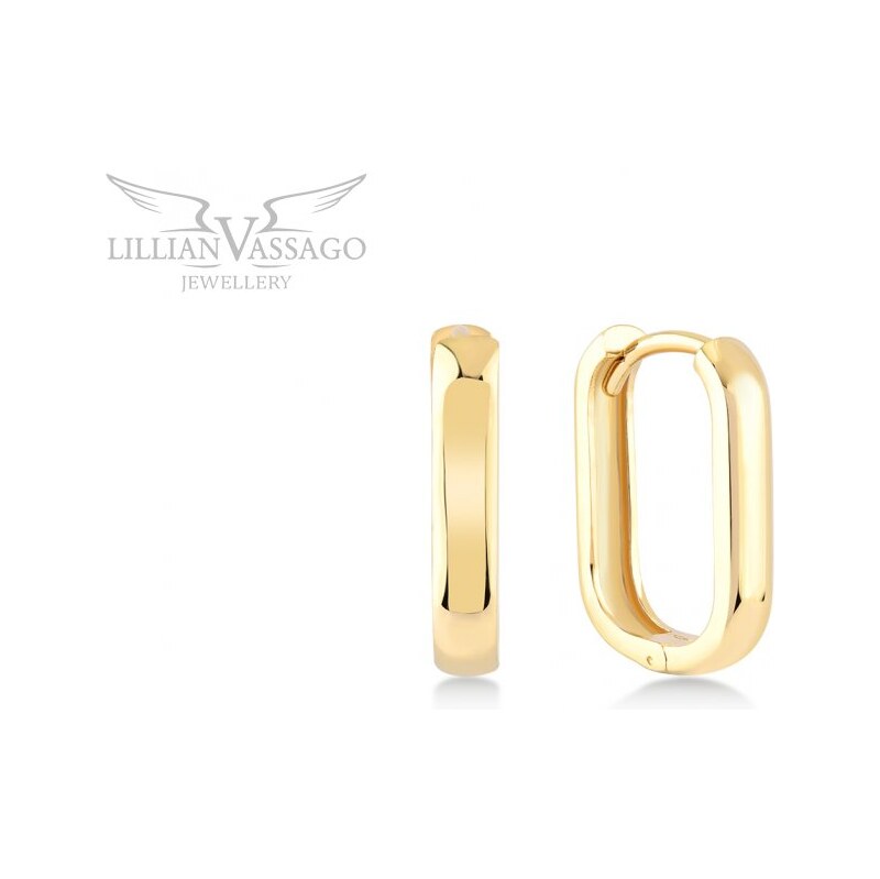 Lillian Vassago Zlaté lesklé atypické náušnice LLV06-GER359 64193288