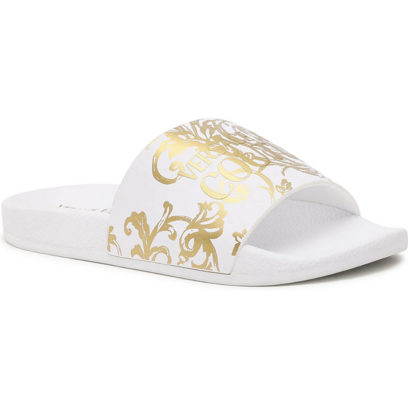 VERSACE JEANS COUTURE Baroque White šľapky 64193701
