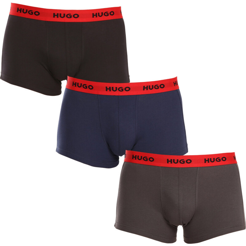 3PACK pánske boxerky HUGO viacfarebné (50469766 031) 46383051