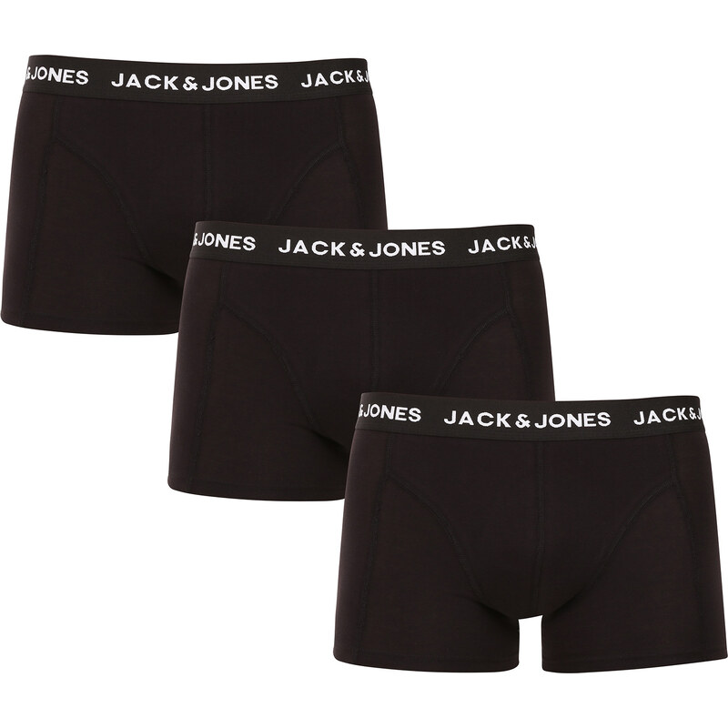 3PACK pánske boxerky Jack and Jones čierne (12171944) 61778582