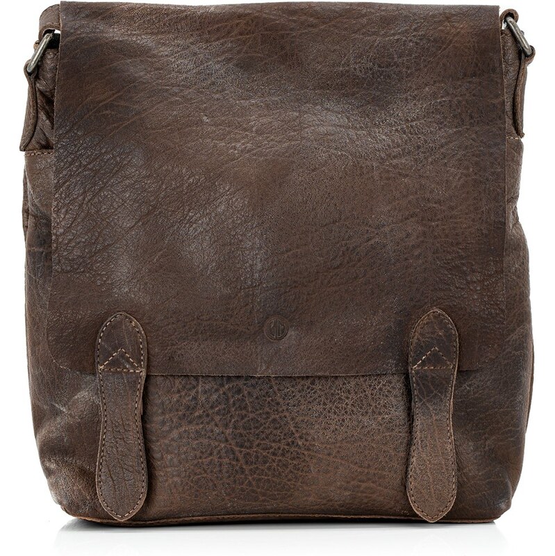 Lindenmann Pánska kožená taška cez rameno Moris hnedá 64196554