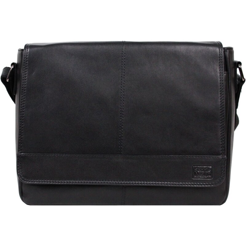 Sendi Design kožená taška cez rameno ORION čierna 52598658