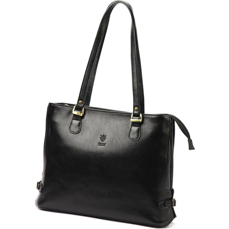 FLORENCE Dámska kožená kabelka PARIS černá 35335815