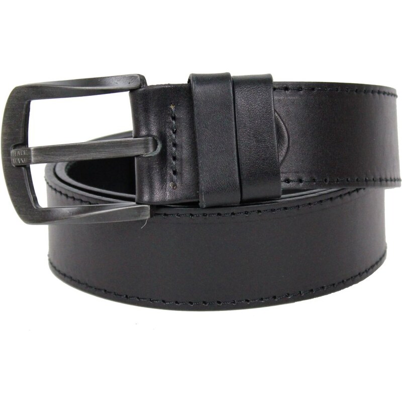 Black Hand Pánsky kožený opasok Black Hand 2130-98 čierny prešitý 39698287