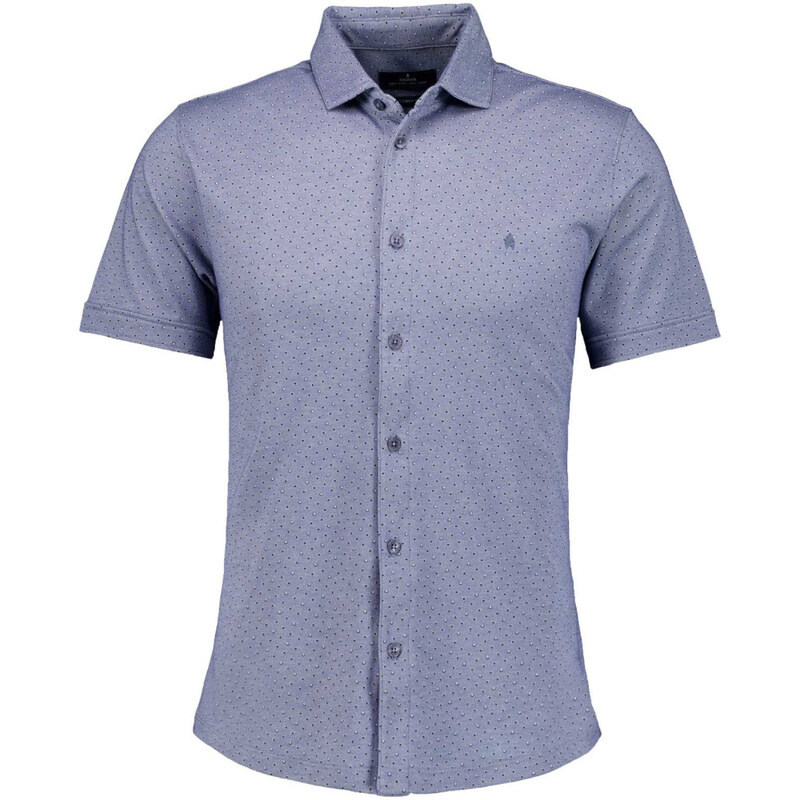 Pánska sivomodrá jersey softknit košeľa RAGMAN regular fit 64197082