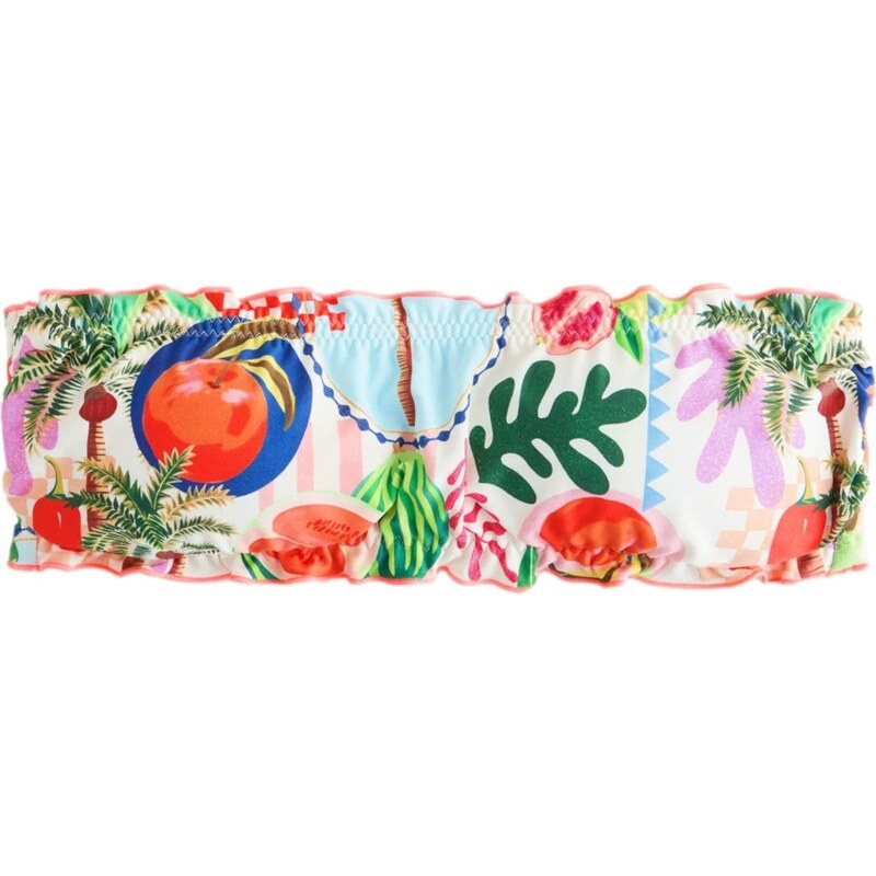 Next Bikinový top žltá / zelená / červená 65648240