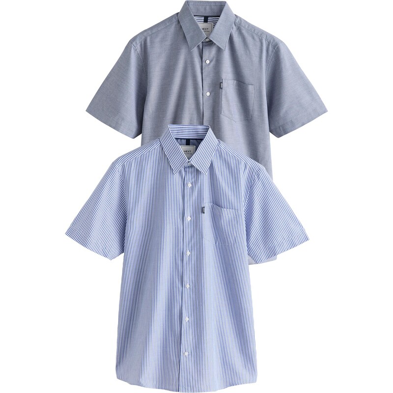 Next Košeľa modrá / námornícka modrá / biela 64272242