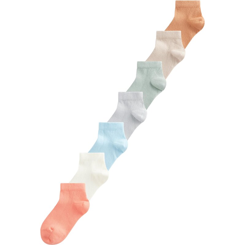 Next Ponožky béžová / svetlomodrá / svetlosivá / oranžová / šedobiela 64465395