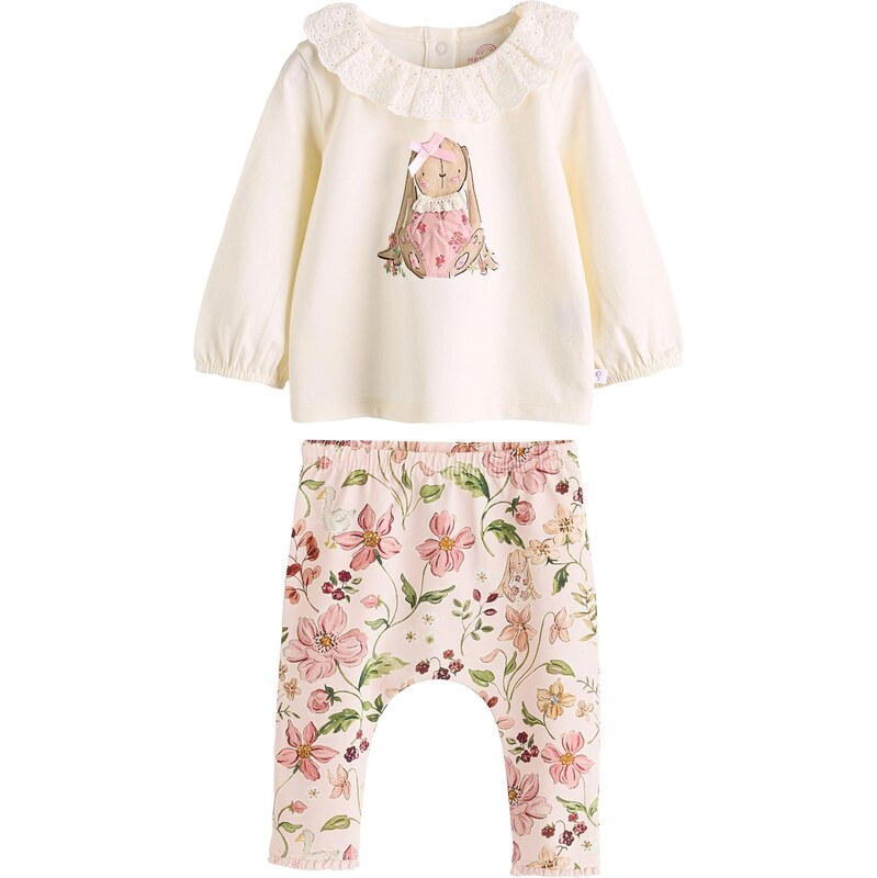 Next Set piesková / brokátová / zelená / pastelovo ružová 64528680