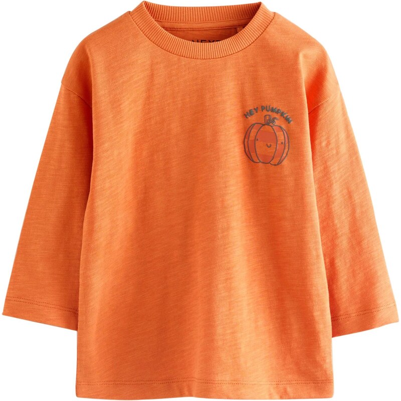 Next Tričko tmavosivá / oranžová 64488367