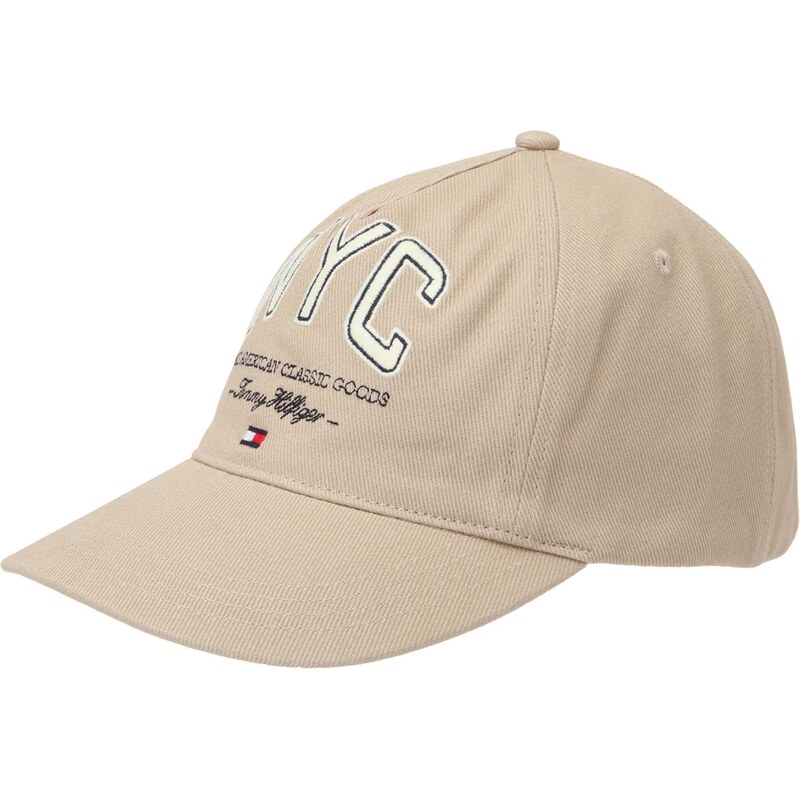TOMMY HILFIGER Čiapka slonová kosť / kaki / čierna 64201955