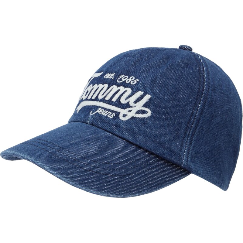 Tommy Jeans Čiapka modrá denim / šedobiela 64201976