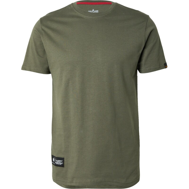 ALPHA INDUSTRIES Tričko slonová kosť / jedľová 64202054