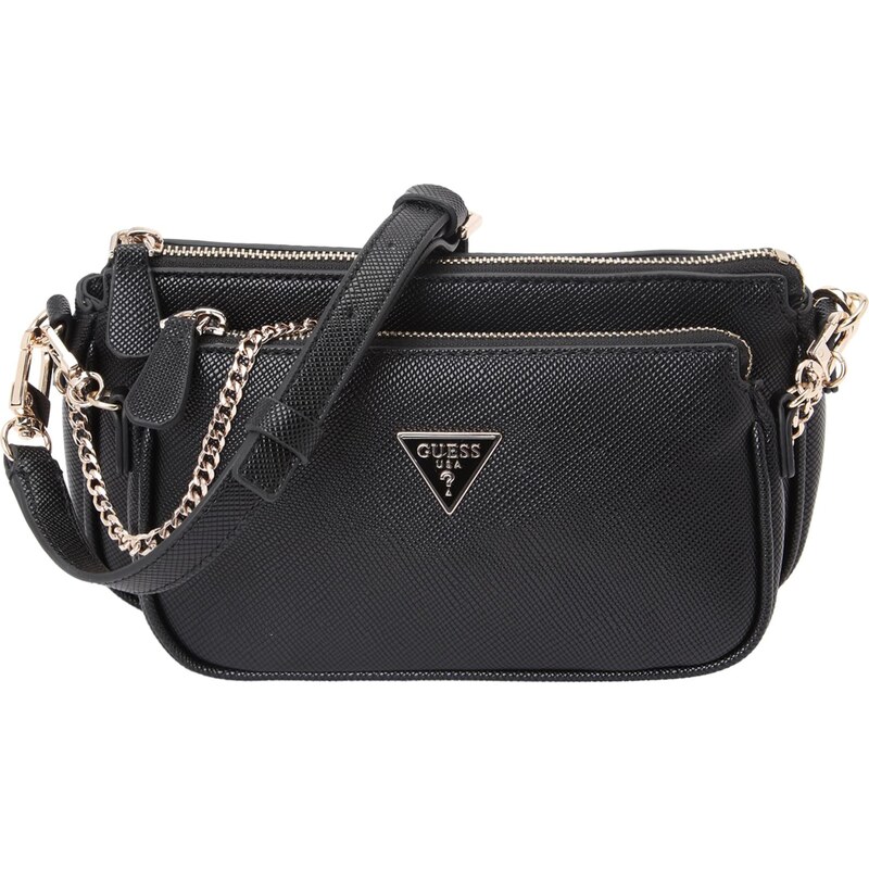 GUESS Taška cez rameno NOELLE II DBL POUCH CROSSBODY čierna 64202110